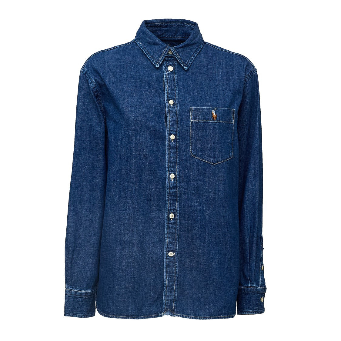 Polo Ralph Lauren Cotton Denim Oversized Casual Shirt
