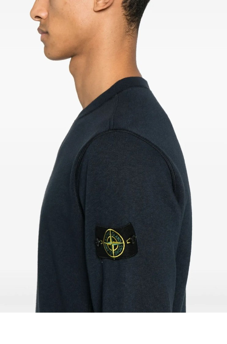 Stone Island Classic Crew Neck Cotton Sweatshirt