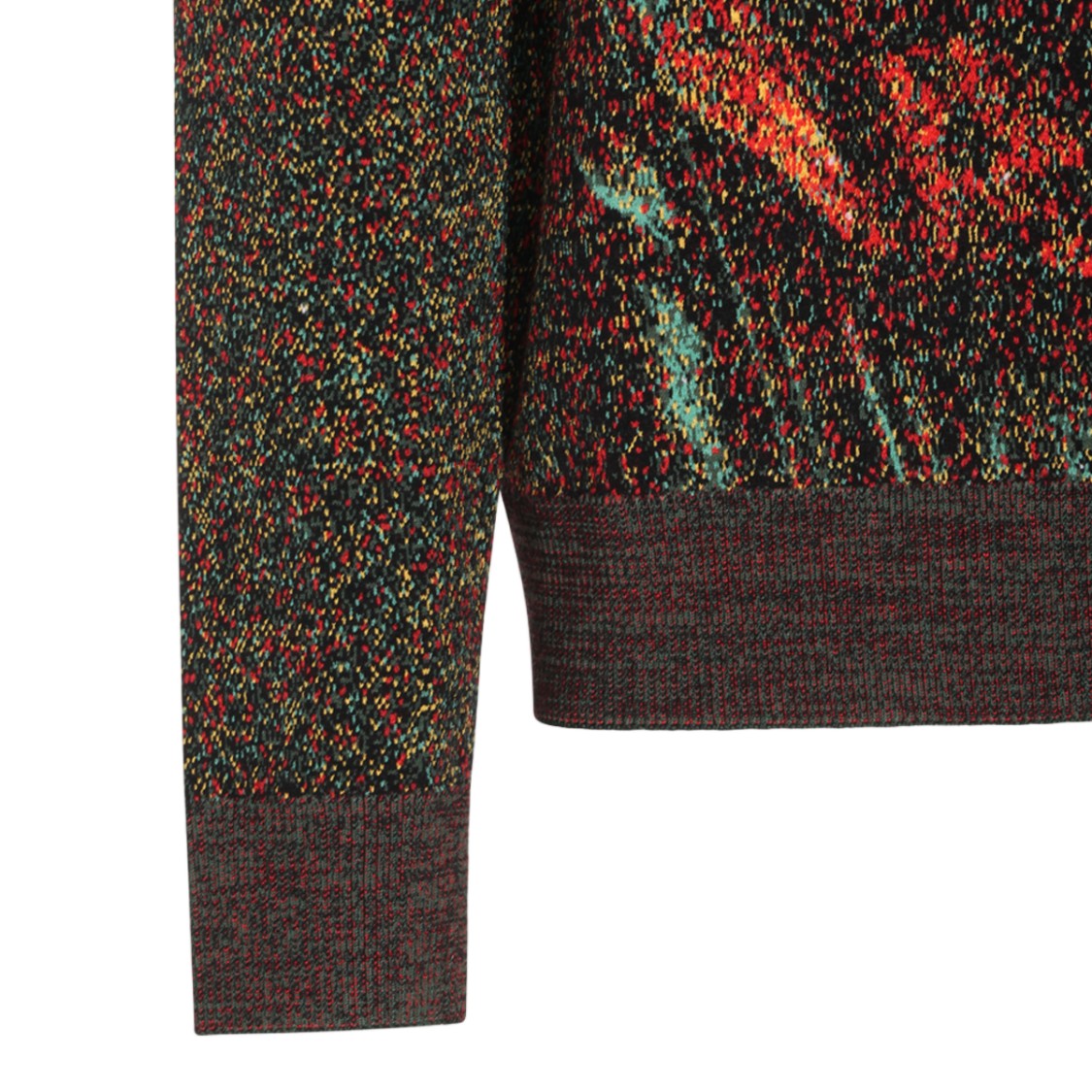 Etro Artistic Owl Face Textured Knit Sweater