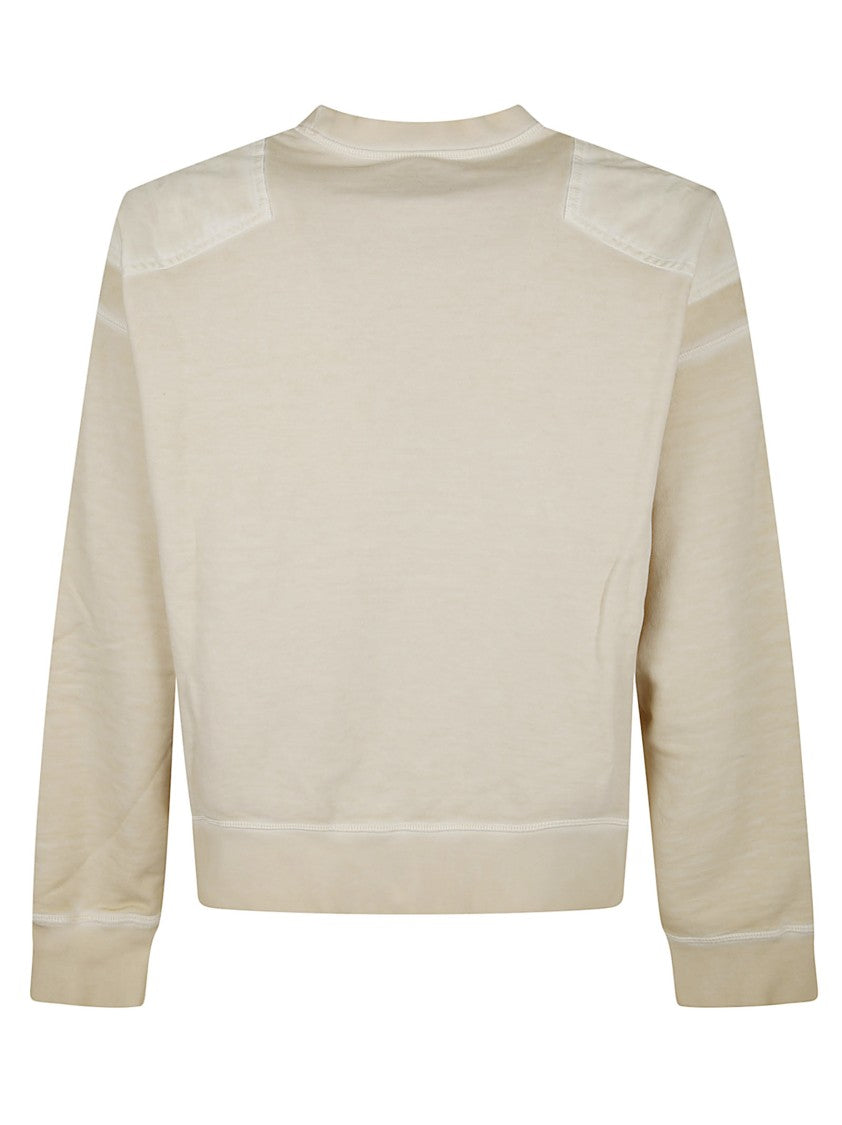 Dsquared2 Oversized Cotton Sweatshirt With Pointed Yoke
