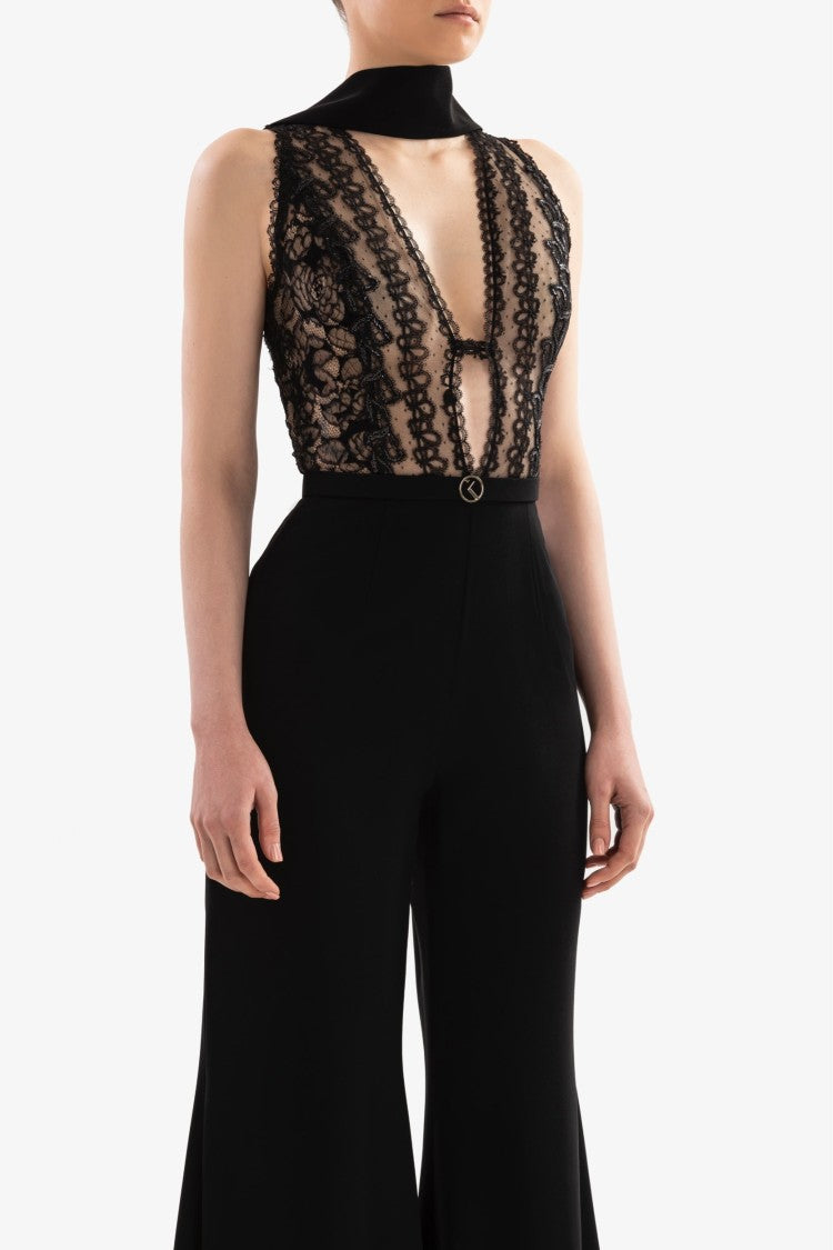 Saiid Kobeisy Lace Jumpsuit