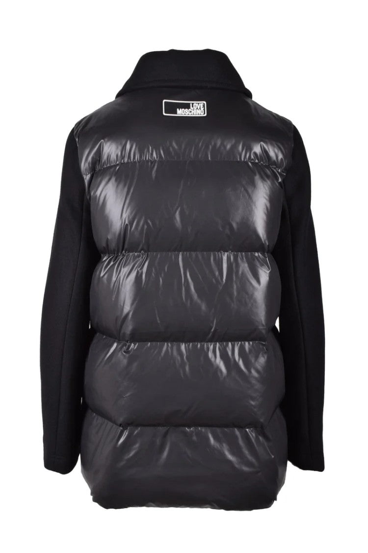 Love Moschino Zip Wool-Lined Coat - Black