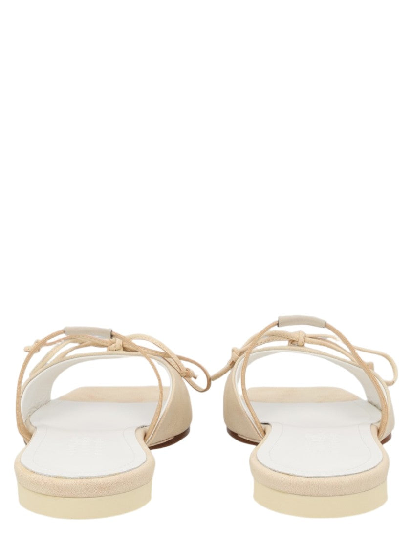 Mm6 By Maison Margiela Square Toe Bow Accent Sandals