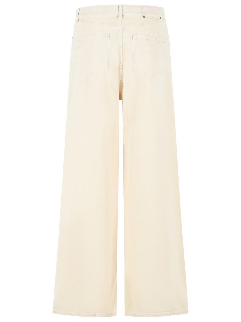 Golden Goose 'Melody' Cream Cotton Patalone