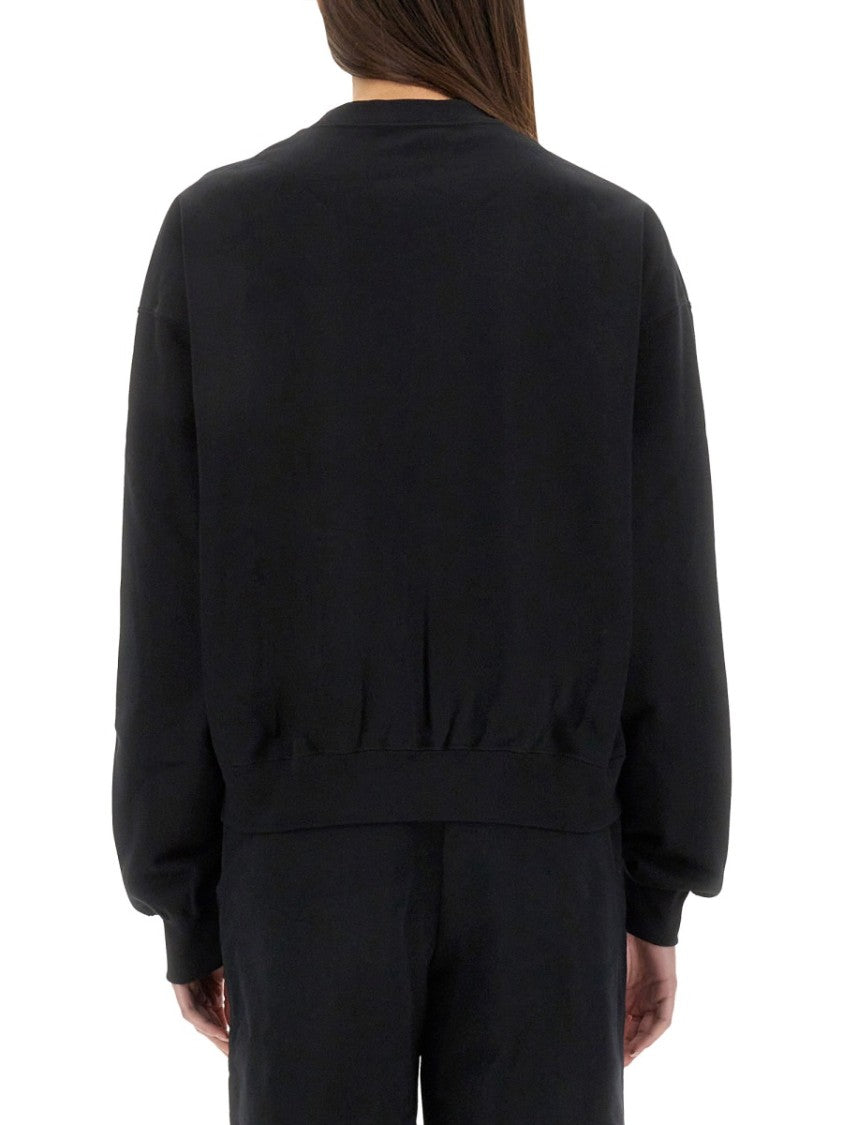 Y-3 Relaxed Fit Cotton Sweatshirt With Subtle Logo