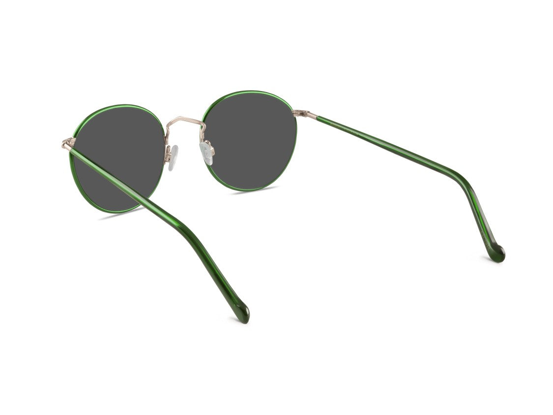 Moscot Green Or-Zev-S Metal Sunglasses