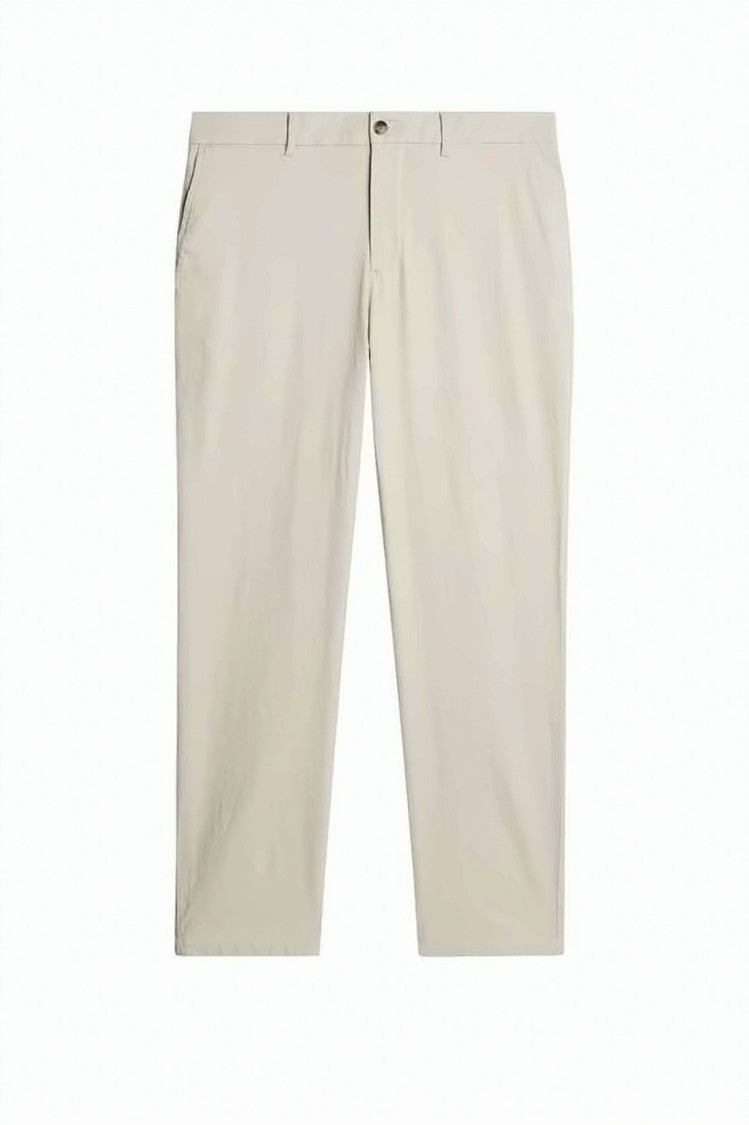 J Lindeberg Straight Pants With Classic Waistband And Breathable Texture