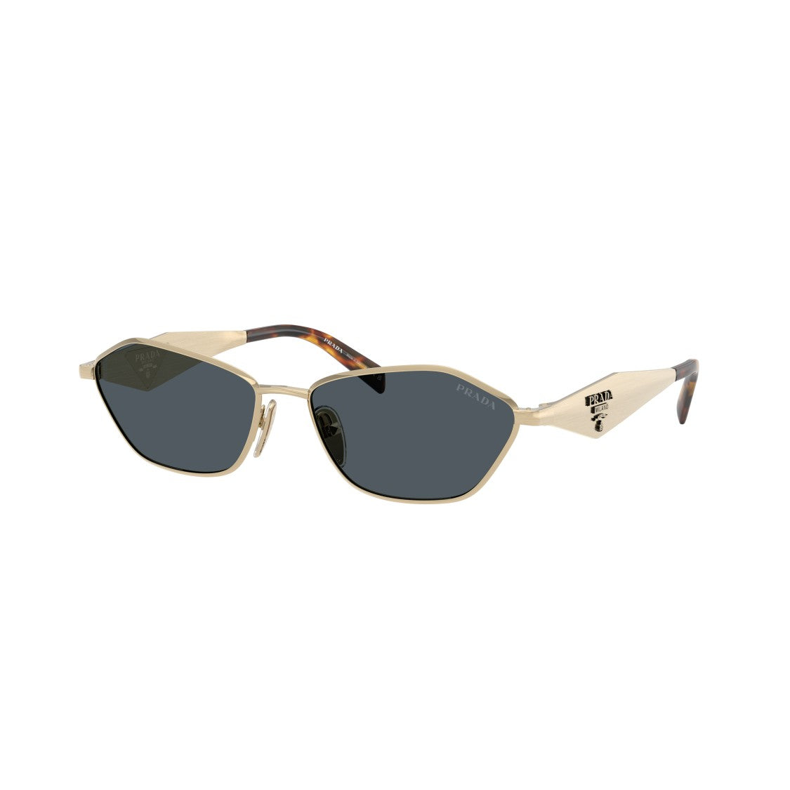 Prada 0Pr D50s Angular Gold Sunglasses