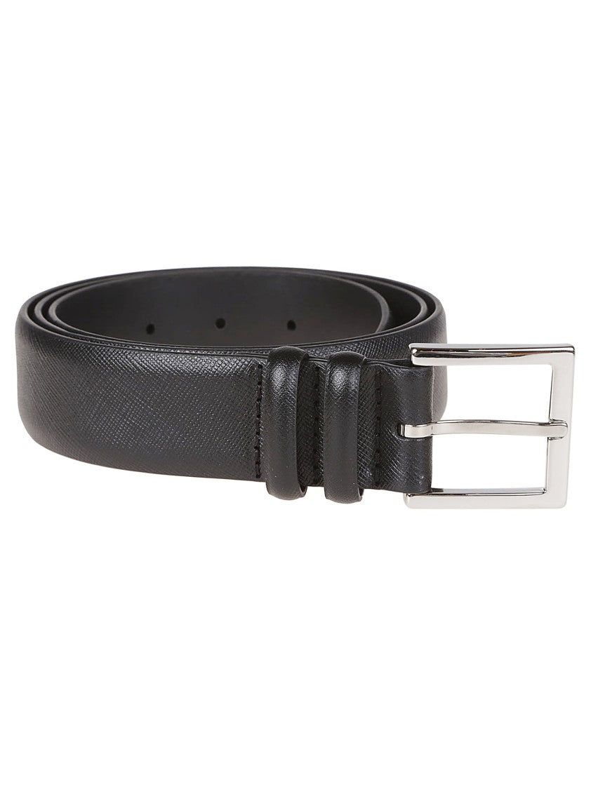 Orciani Classic Basic Textured Leather Belt