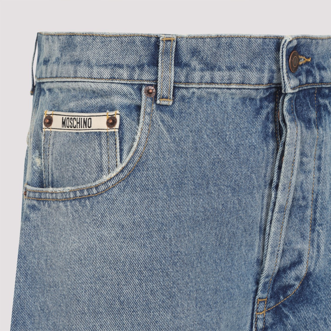 Moschino Relaxed High-Waist Jeans With Classic Five-Pocket Styling