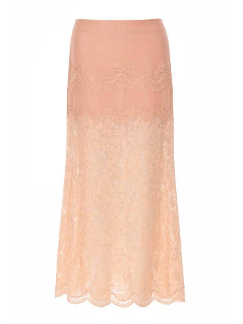 Rabanne Pizzo Lace Midi Skirt