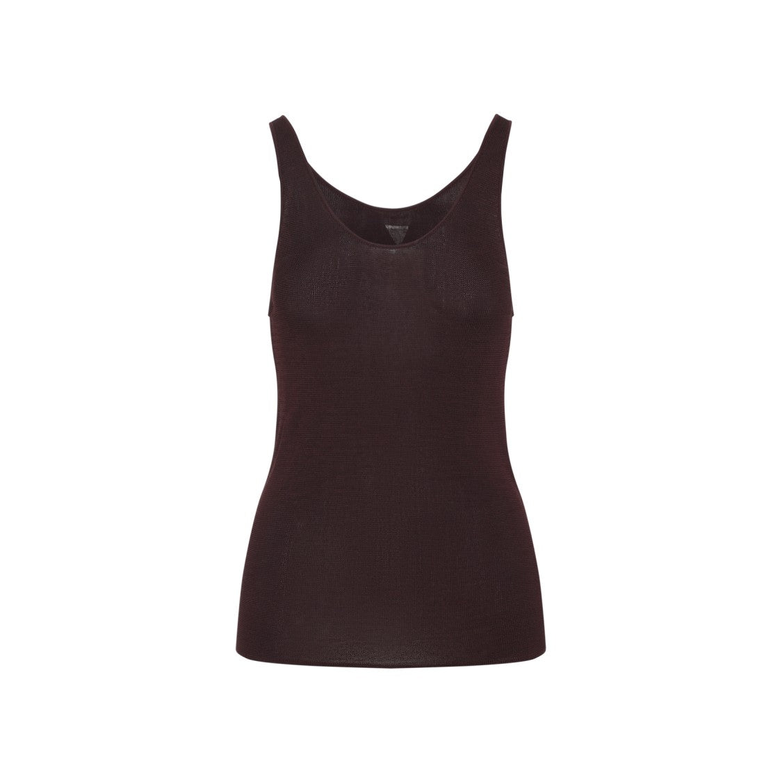 The Frankie Shop Rivo Knit Burgundy Rayon Tank Top
