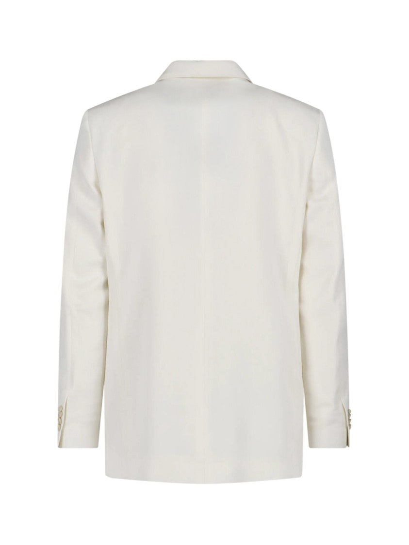 Lardini Double-Breasted White Jacket