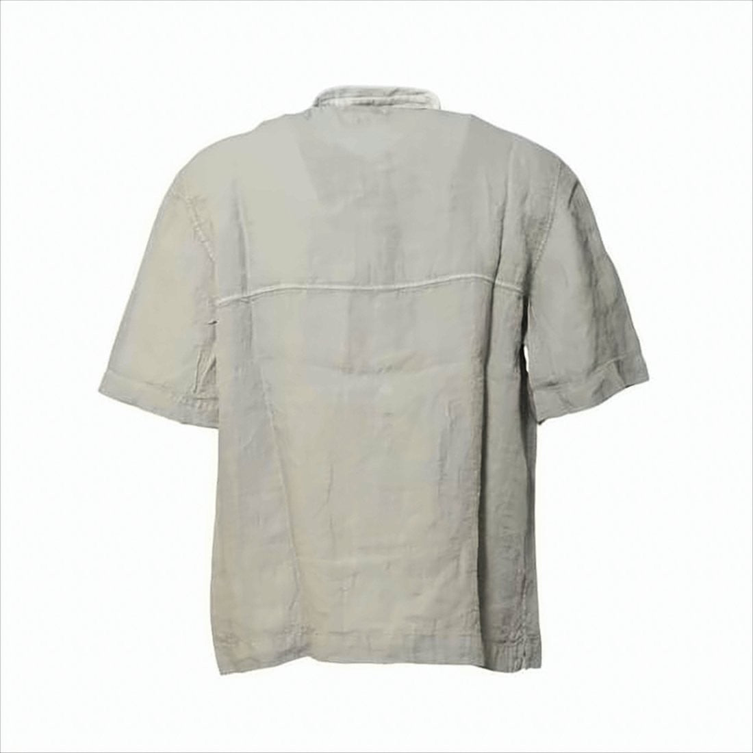 C.P. Company Relaxed Fit Short-Sleeve Linen Shirt With Subtle Branding