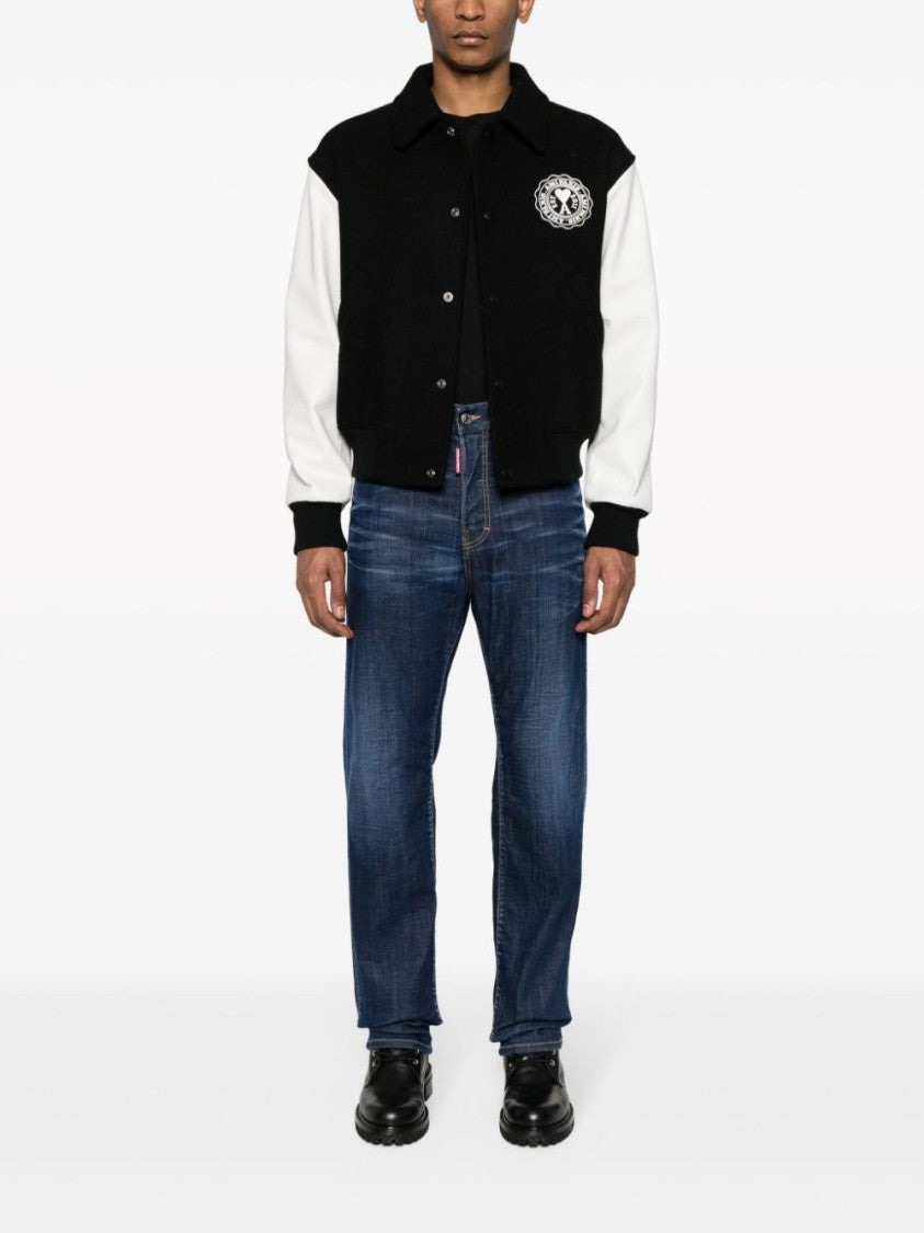 Dsquared2 Navy Blue Denim Cotton Jeans