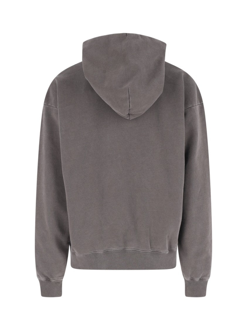 Martine Rose Brown Logo Cotton Hoodie