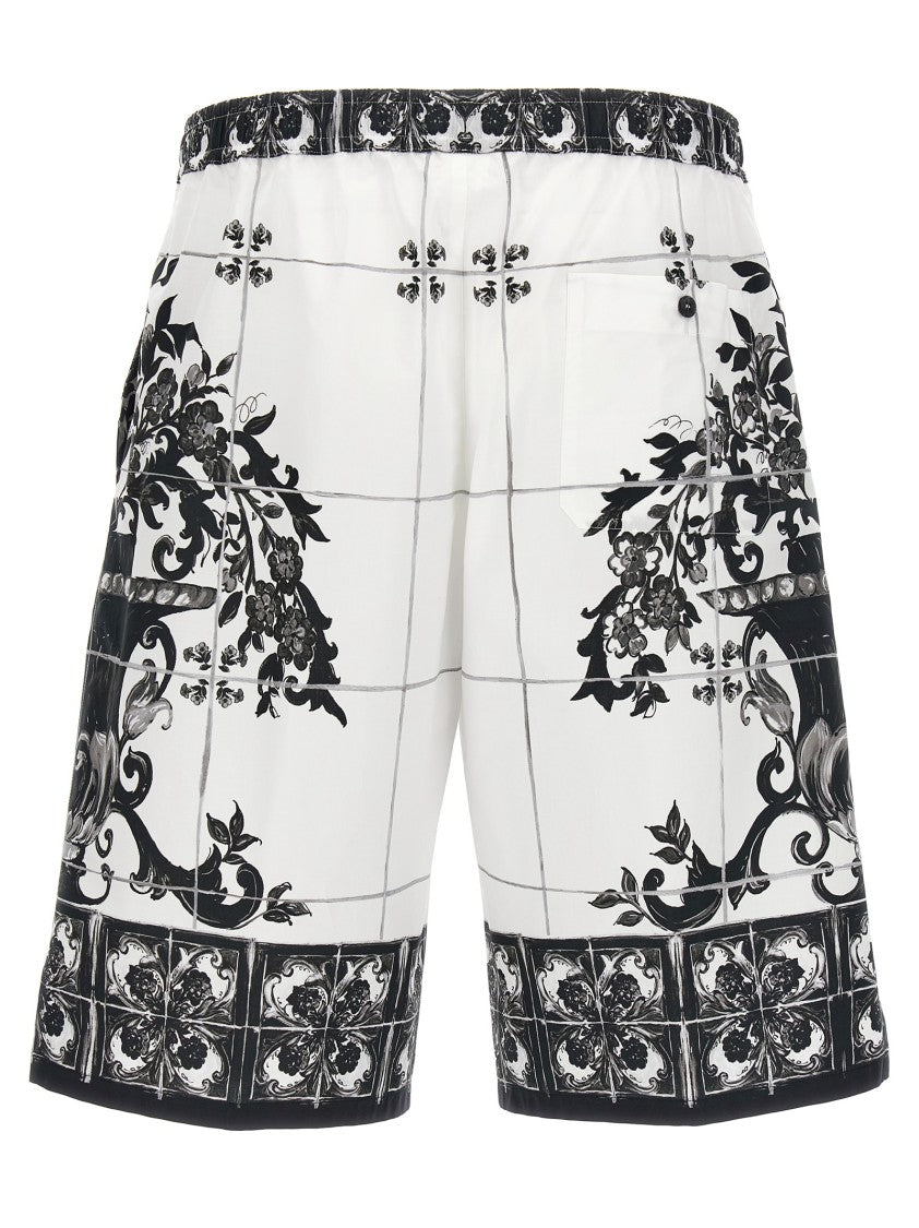 Dolce & Gabbana Maiolica' Print Bermuda Shorts