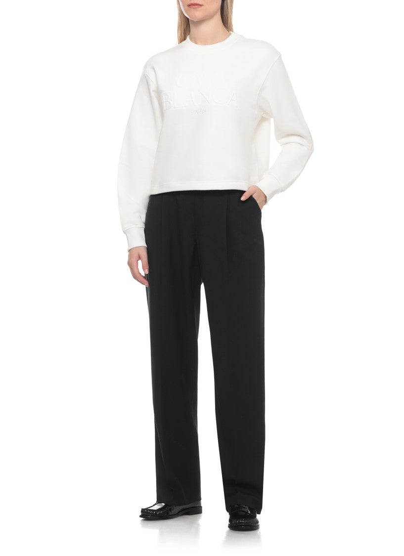 Casablanca Black Logo Elastic Waistband Trousers