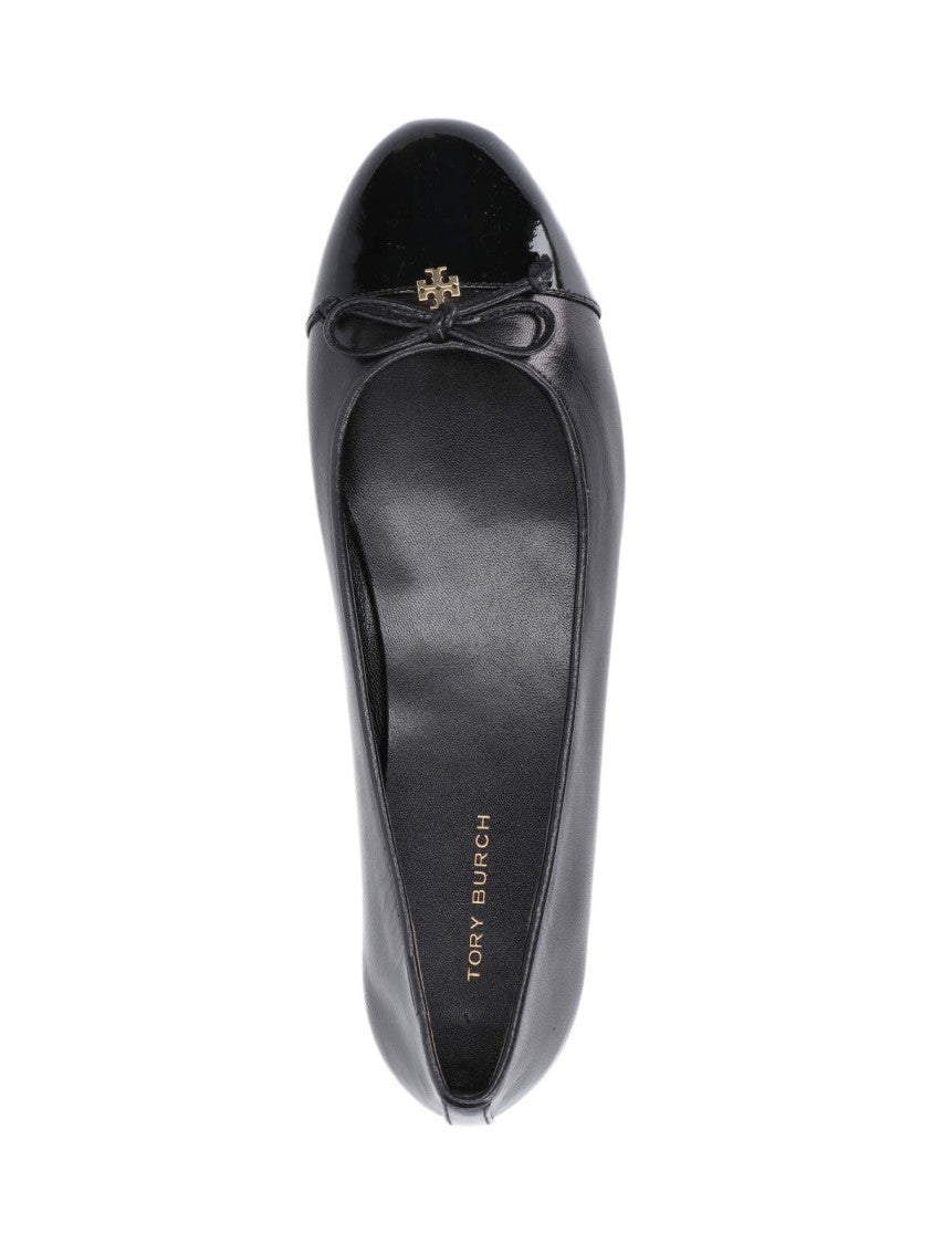 Tory Burch Logo' Ballerinas – Black