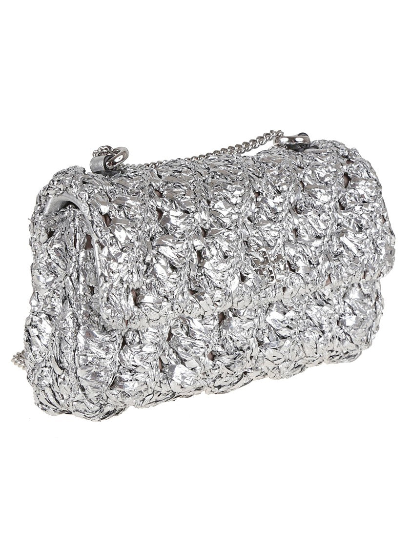 Tory Burch Kira Woven Mini Flap Bag