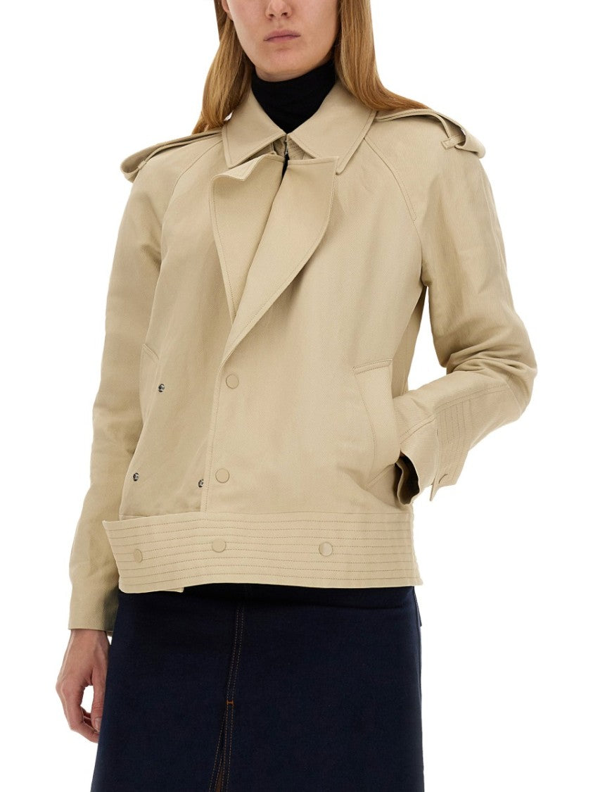 Burberry Structured Double-Breasted Trench Jacket