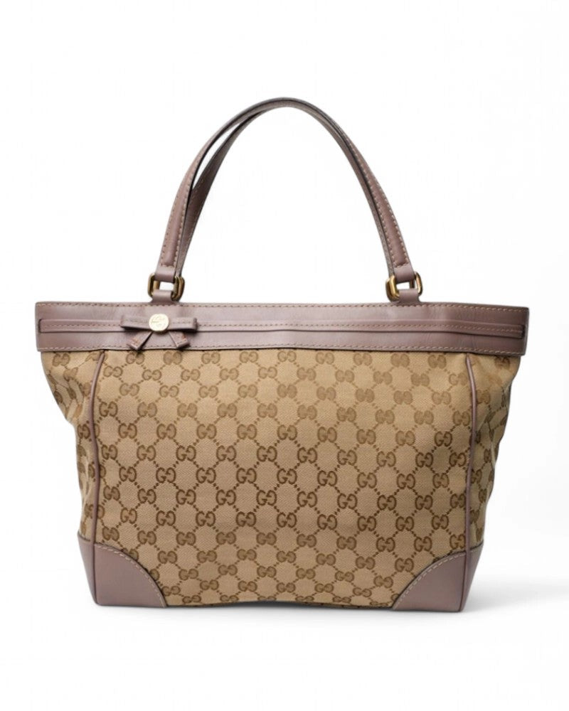 Gucci Medium Gg Supreme Pink Shopper Bag