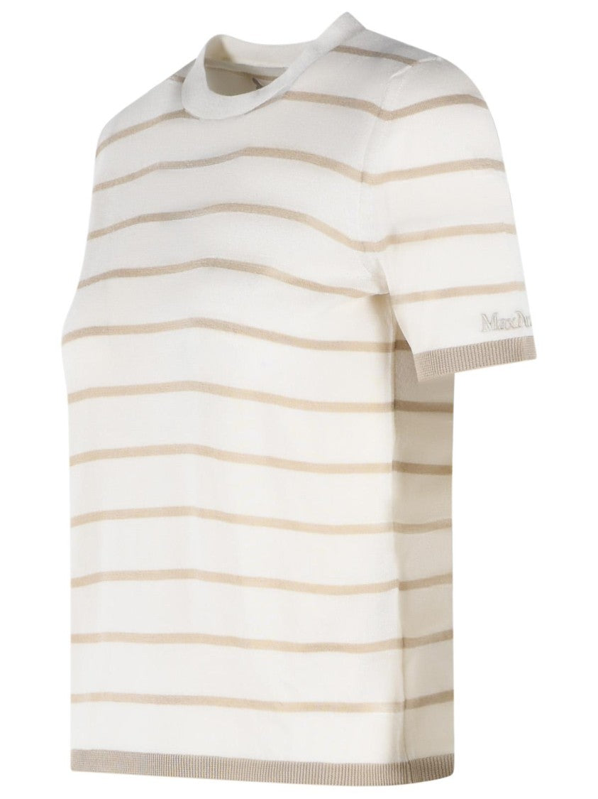 Max Mara 'Favetta' Sweater In Beige Cachemire And Silk Yarn