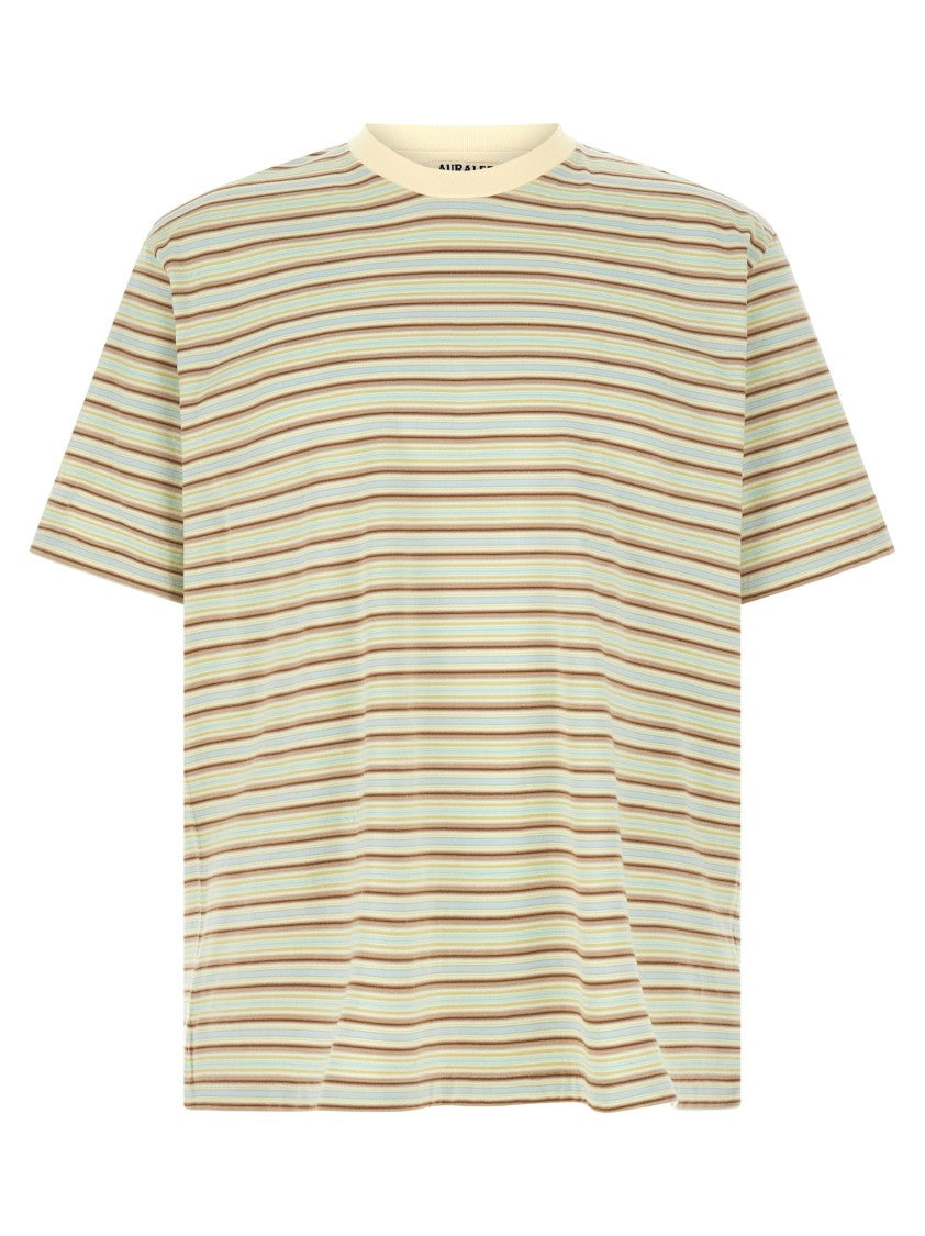 Auralee Gradient Stripes T-Shirt