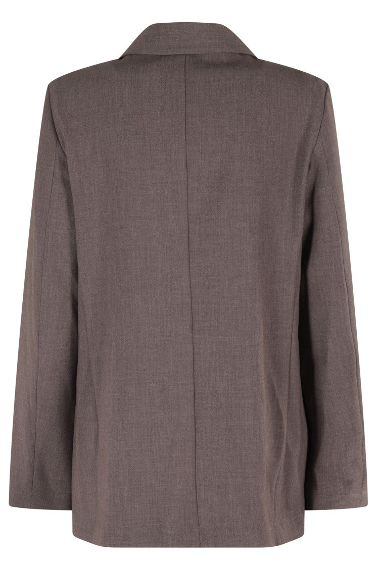 Myths Double-Breasted Taupe Blazer