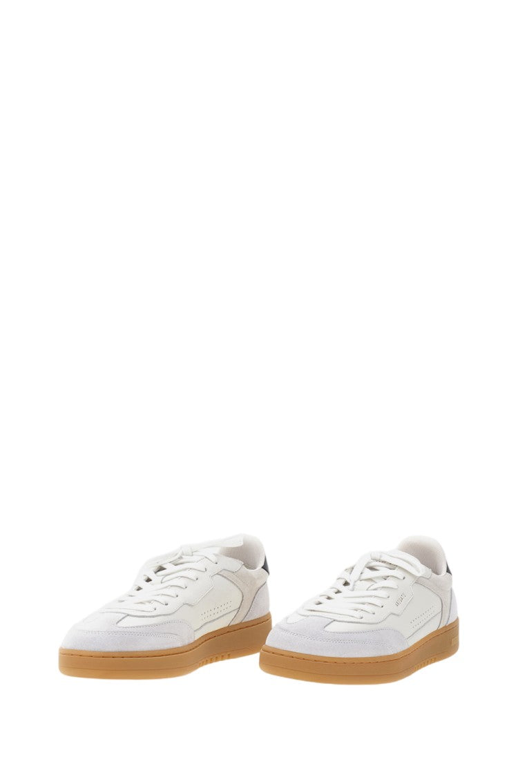 Axel Arigato Low-Top White Sneaker With Gold-Tone Logo And Contrasting Sole