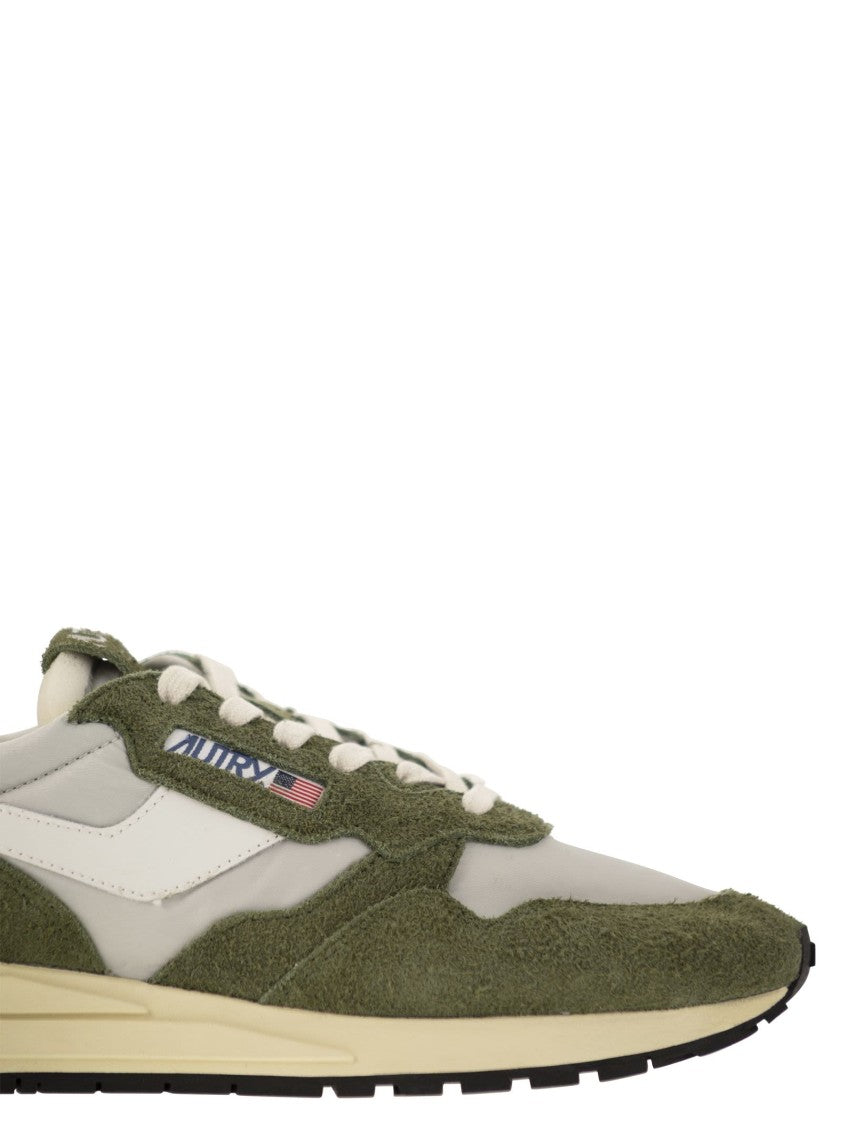 Autry Reelwind - Suede And Technical Textile Trainer