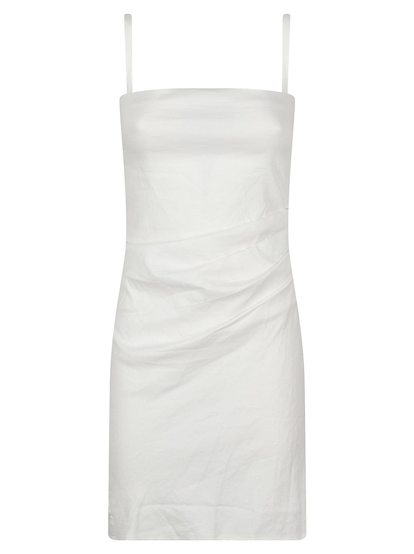 Anemos The Nadege Asymmetric Mini Dress