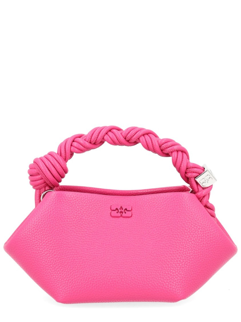Ganni Geometric Twisted Handle Mini Handbag
