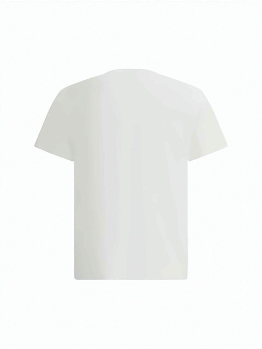 Kenzo Short-Sleeve White T-Shirt With Embroidered Logo
