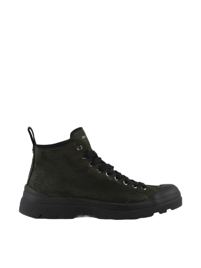 Panchic Sneakers With Military Green Brushed Suede