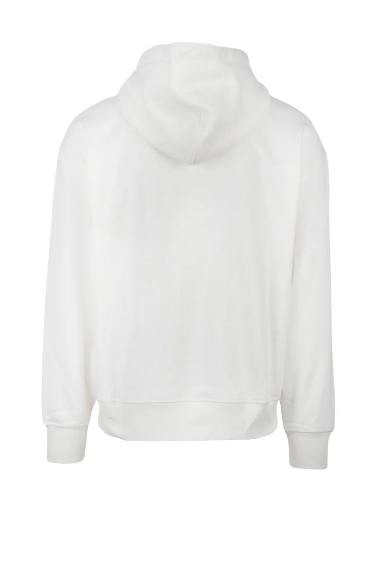 Tommy Hilfiger White Cotton Polyester Men Hoodie