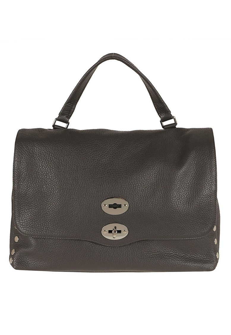 Zanellato Postina Daily M Studded Leather Shoulder Bag