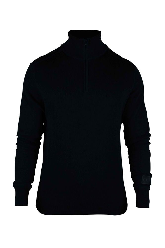 C.P. Company Navy Blue Fine Knit Sweater