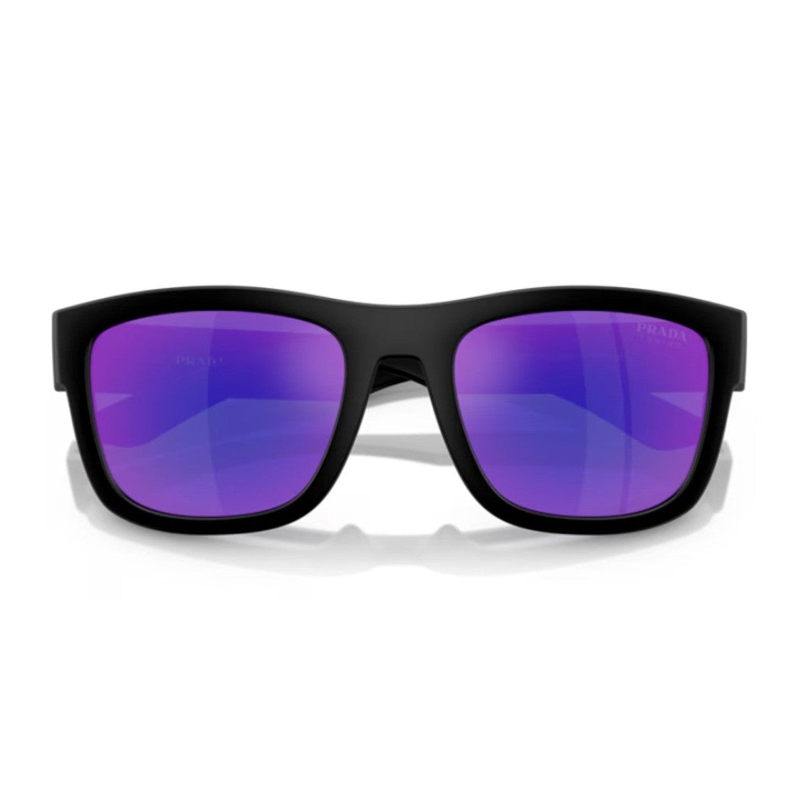 Prada Linea Rossa Nero Opaco Ps 01Zs Nylon Rectangular Sunglasses