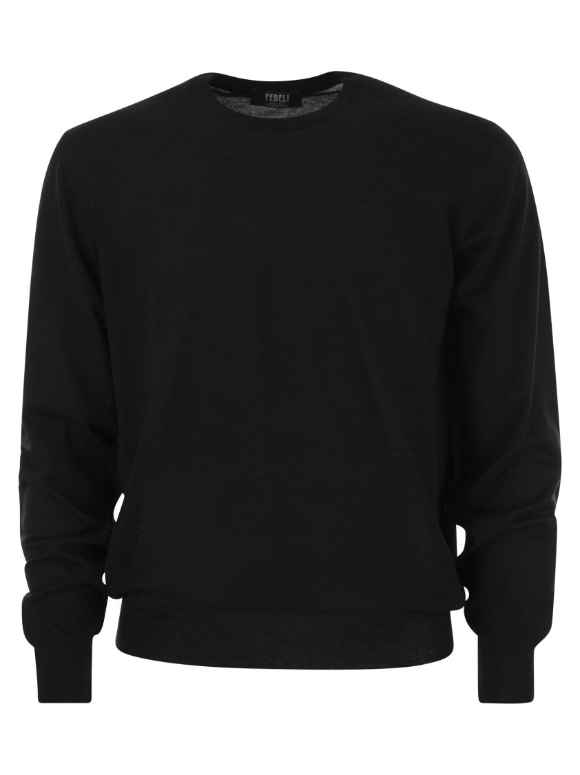 Fedeli Crew-Neck Jumper In Wool