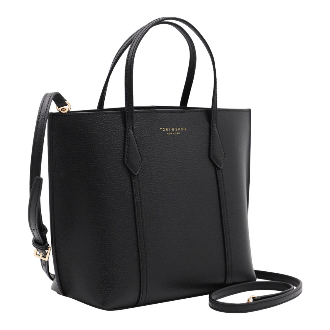 Tory Burch Structured Tote Bag With Smooth Pebbled Texture