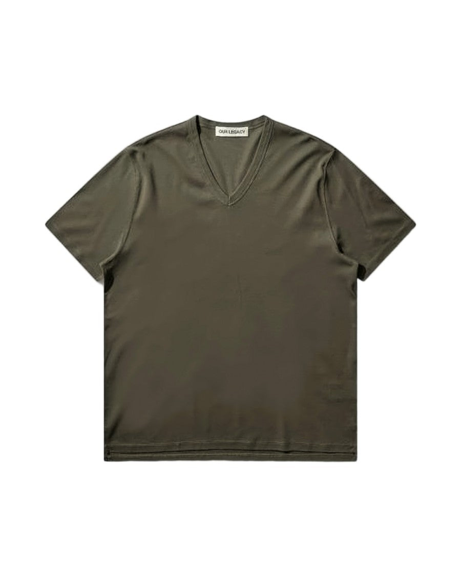 Our Legacy V-Neck Short-Sleeve T-Shirt With Minimalist Design