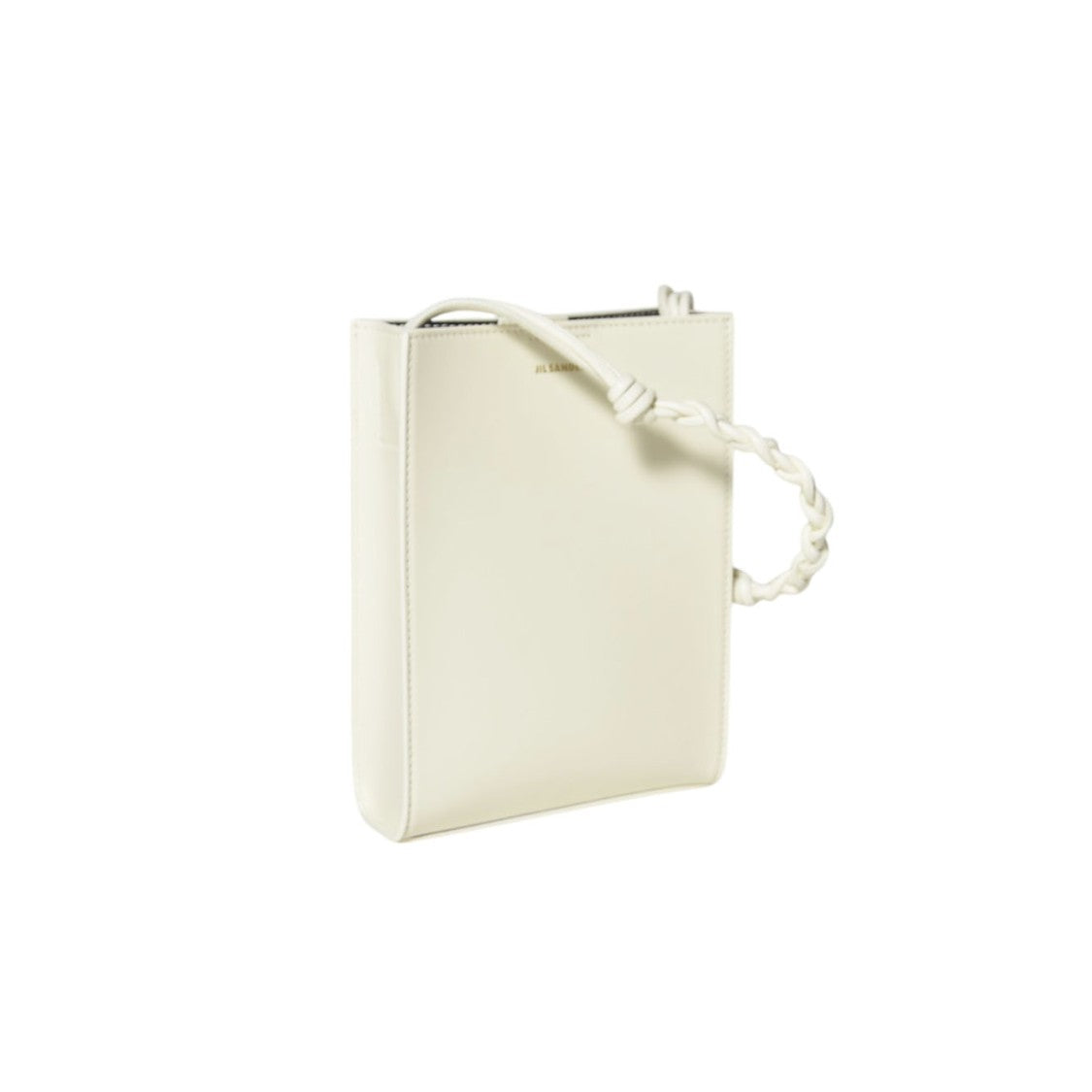 Jil Sander Tangle Small Cream Leather Shoulder Bag