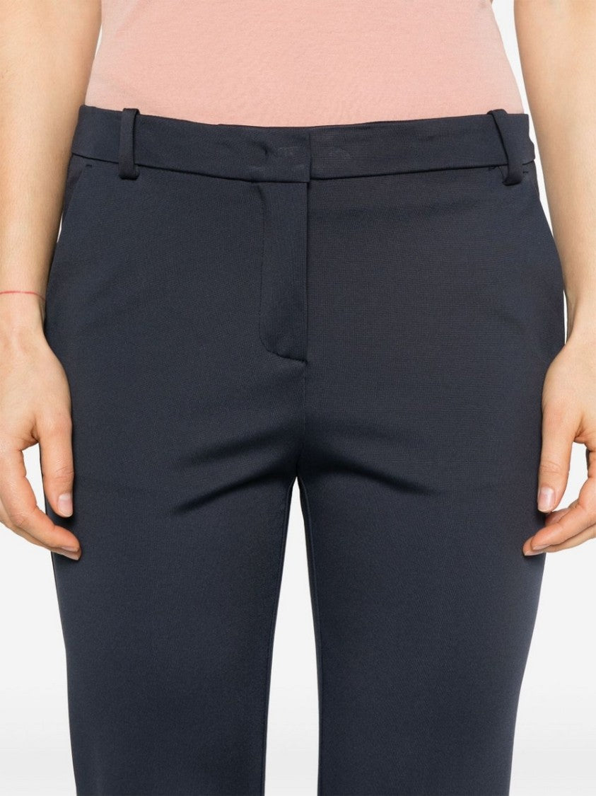 Pinko Tailored Black Trousers With Smooth Texture