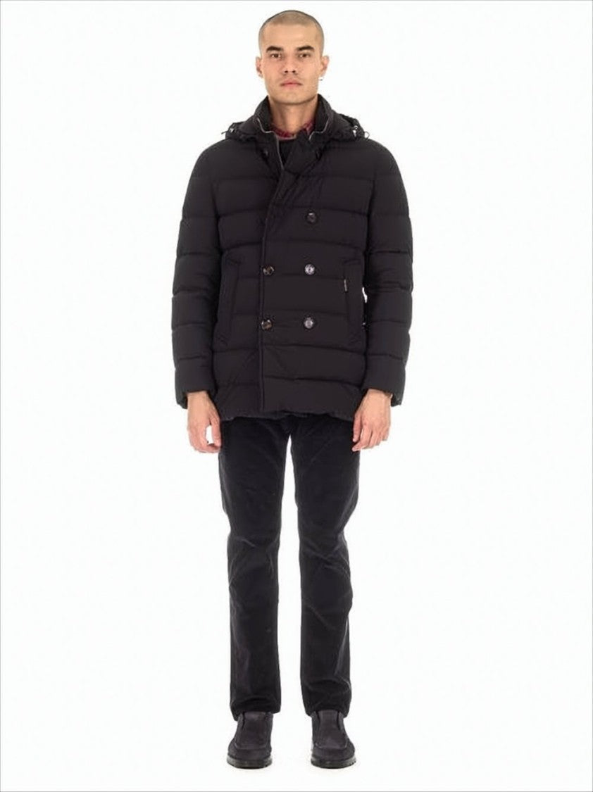 Moorer Double-Breasted Down Jacket With Beaver Collar Zarbo-Stp