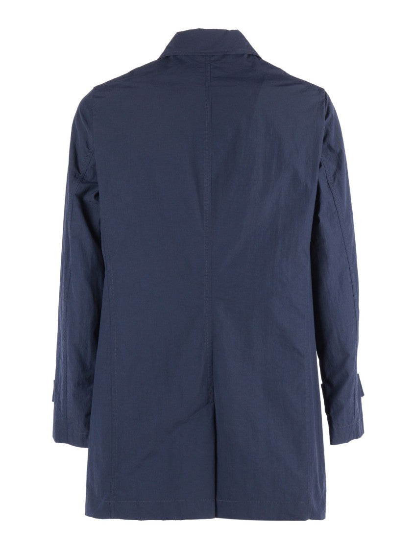 Camplin Concealed Button Mid Length Jacket