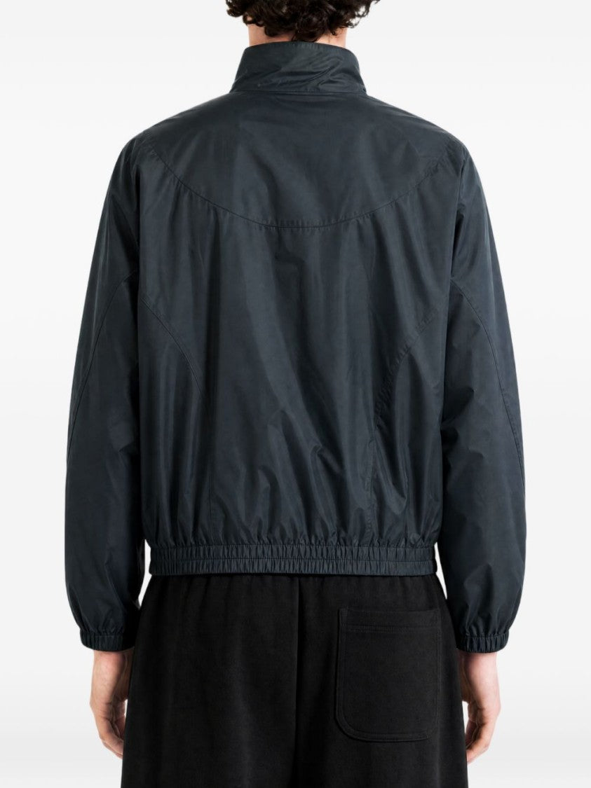 Givenchy Black Minimalist Lightweight High Collar Jacket