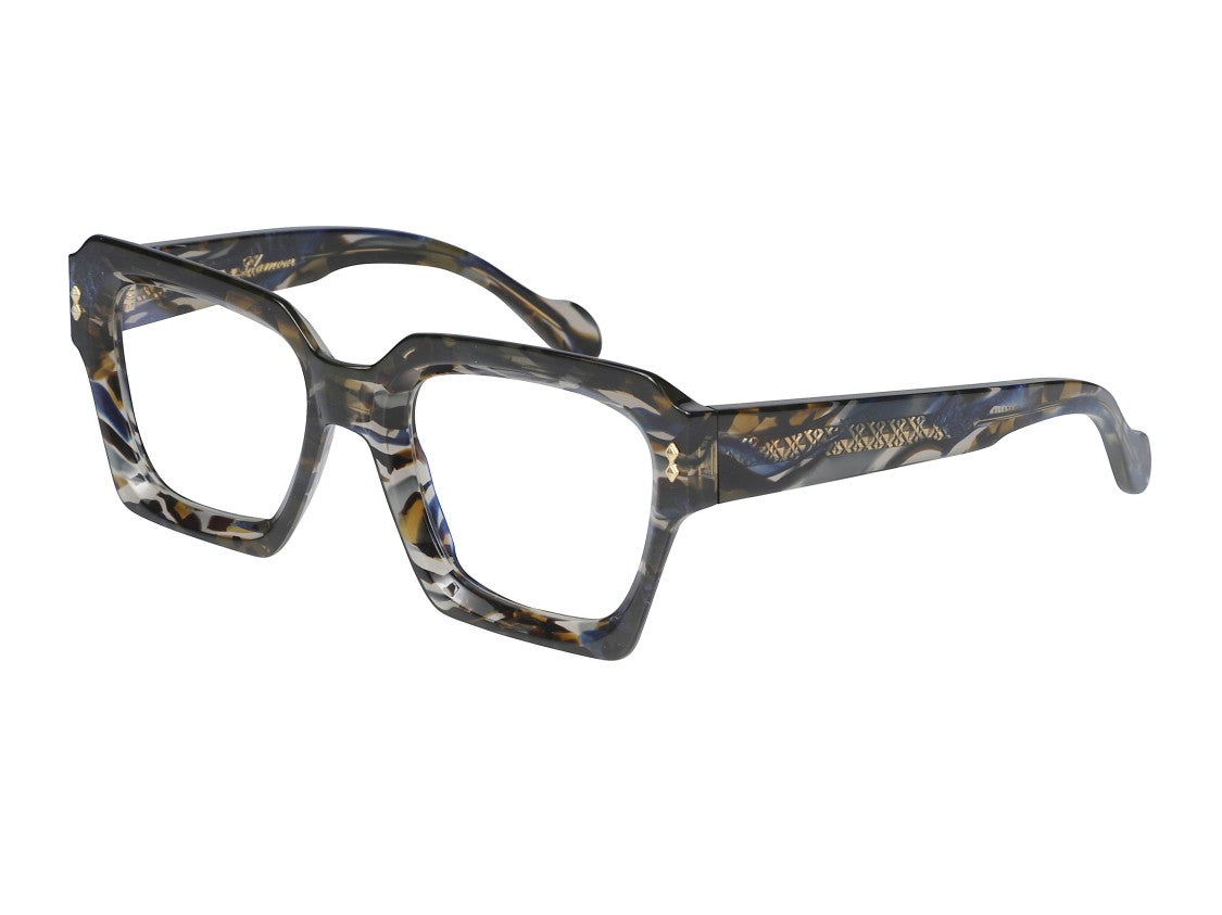 Kador Tortoiseshell Kallima Glamour Bold Oversized Square Eyeglasses