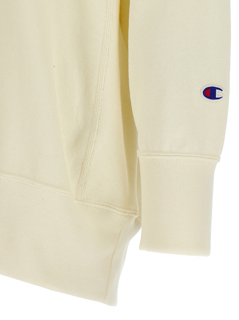 Undercover Brushed Cotton Oversized Sweatshirt With Beaded Patch