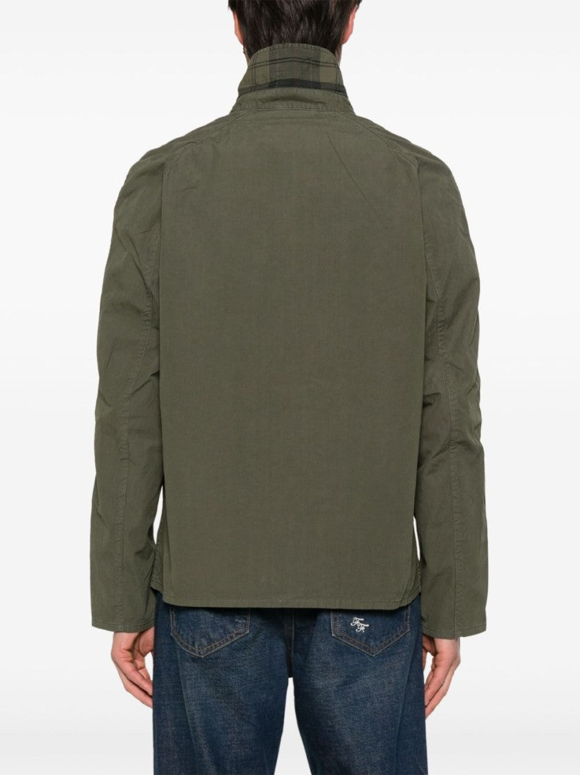 Barbour Olive Green Tracker Boxy Jacket